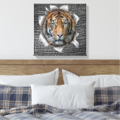 Wildlife Bengalisch Tiger Leinwanddruck (Insitu (Schlafzimmer))