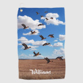 Wildlife Birds Ducks Golf Handtuch (Vorderseite)