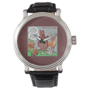 Wildlife-Blick auf Klimawandel-Uhr Armbanduhr