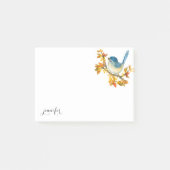Wildlife Blue Bird Post it Post-it Klebezettel (Vorderseite)