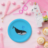 Wildlife- Blue WHALE - Marine - blaues Party Pappteller (Party)