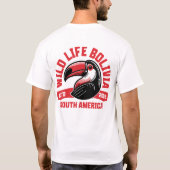Wildlife Bolivia – Bunter Tukan Südamerika | Natur T-Shirt (Rückseite)