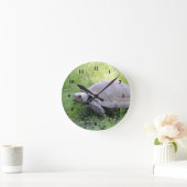 Wildlife Brown Tortoise Foto Runde Wanduhr (Zuhause)