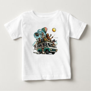 Wildlife Camping Adventures - Funny T - Shirt Desi