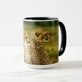 Wildlife Cheetah Foto Tasse (VorderseiteRechts)