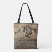 Wildlife Cheetah Running Foto Tasche (Rückseite)