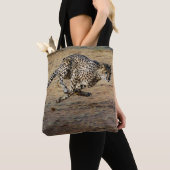 Wildlife Cheetah Running Foto Tasche (Von Nahem)