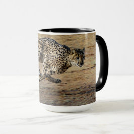 Wildlife Cheetah Running Foto Tasse
