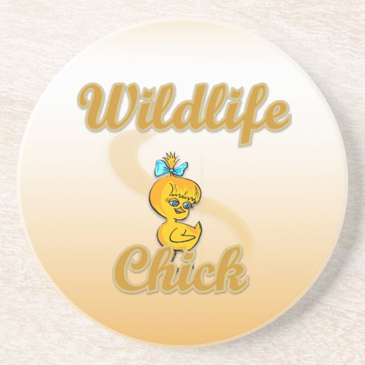 Wildlife Chick Sandstein Untersetzer (Vorne)