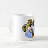 Wildlife Collage Giraffe Cuddles Kaffeetasse (Vorderseite Links)