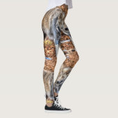 Wildlife-Design von White Arctic Wolf Leggings (Rechts)