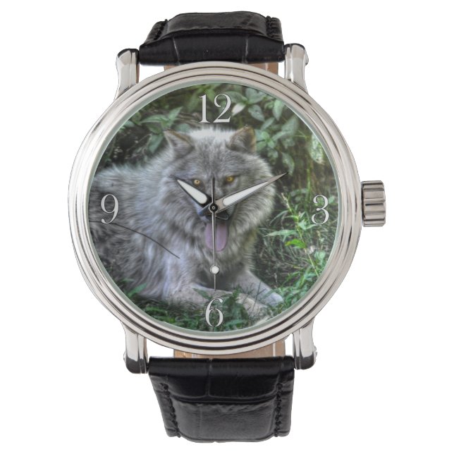 Wildlife Design von White Wolf Armbanduhr (Vorderseite)