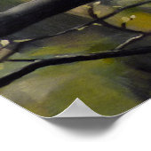 Wildlife druckt kanadische Kermode Bärenmalerei Poster (Ecke)