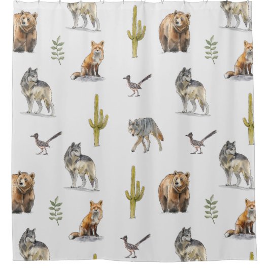 Wildlife-Duschvorhang Duschvorhang (Vorderseite)