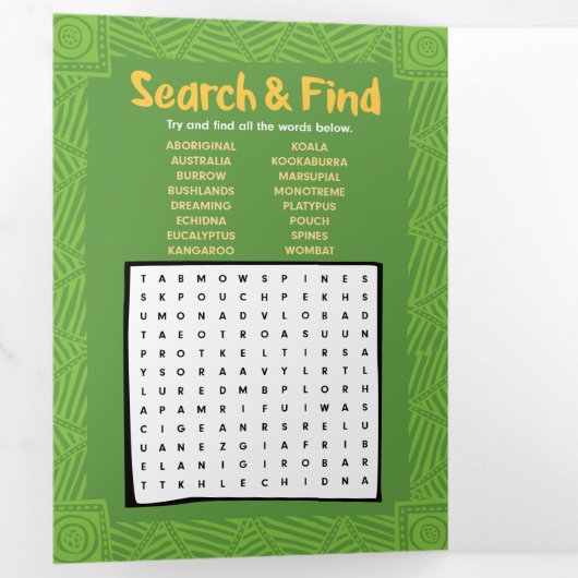 Wildlife Echidna Puzzle Grußkarte dreimal Dreifach Gefaltete Urlaubskarte (Innen Erste Seite)