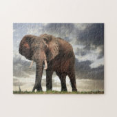 Wildlife Elephant Foto Puzzle (Horizontal)