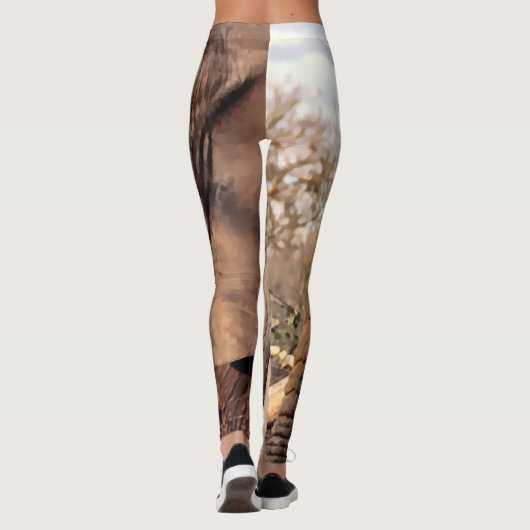 Wildlife Elephant Lover Leggings (Rückseite)
