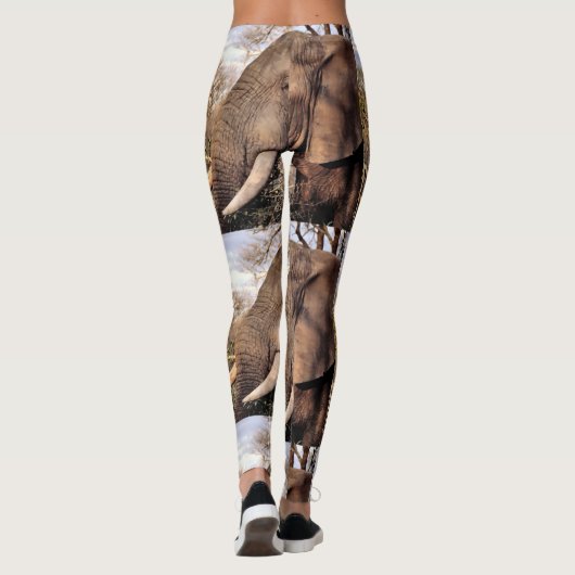 Wildlife Elephant Lover Leggings (Rückseite)