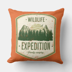 WildLife Expedition Outdoor Summer Vacation Family Kissen