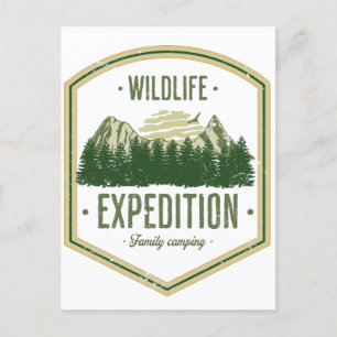 WildLife Expedition Outdoor Summer Vacation Family Postkarte