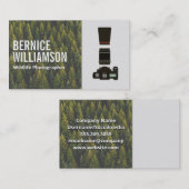 Wildlife Fotograf | Camera Equipment Visitenkarte (Vorne/Hinten)