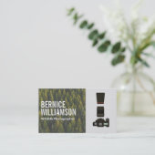 Wildlife Fotograf | Camera Equipment Visitenkarte (Stehend Vorderseite)