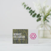 Wildlife Fotograf | Foto Lens Visitenkarte (Stehend Vorderseite)