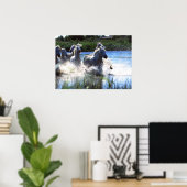 Wildlife Fotografy Wild Horses Poster 18x24 (Heimbüro)