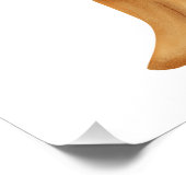 Wildlife Fox and Flower baby shower Poster (Ecke)