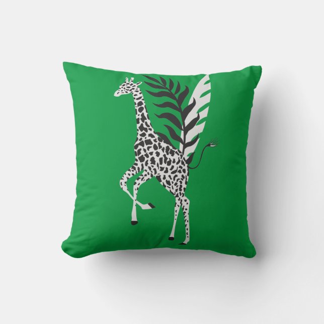Wildlife friendship - Giraffe cushion Kissen (Vorderseite)