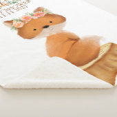 Wildlife Fuchs mit Blumen Geschenk für werdende Mu Sherpadecke (3/4)