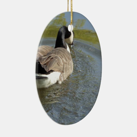 Wildlife Gänseschwimmen, Wasserzirkel Keramikornament (Rechts)