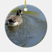 Wildlife Gänseschwimmen, Wasserzirkel Keramikornament (Hinten)