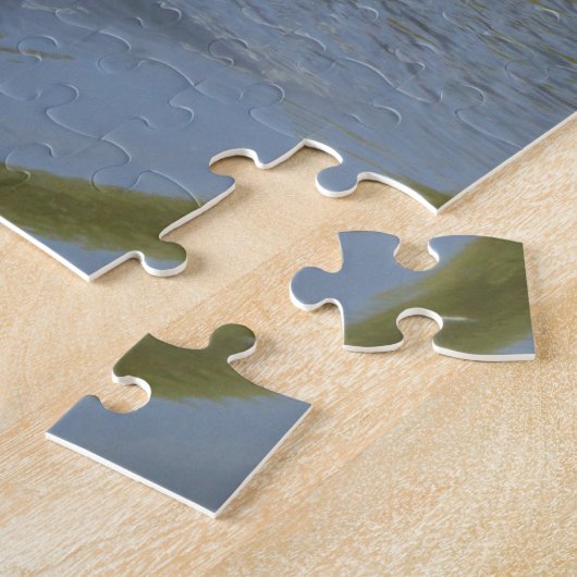 Wildlife Gänseschwimmen, Wasserzirkel Puzzle (Seite)