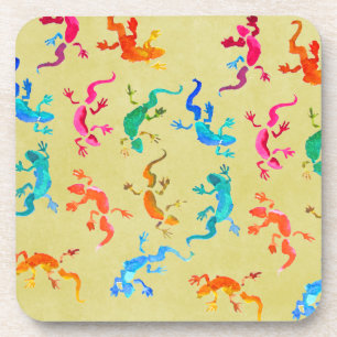 Wildlife gecko reptile eco nature getränkeuntersetzer