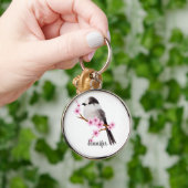 Wildlife Gray Jay Bird Schlüsselanhänger (Hand)