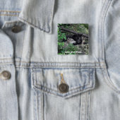 Wildlife Grey Wolf Tierfreund-Design Button (Beispiel)