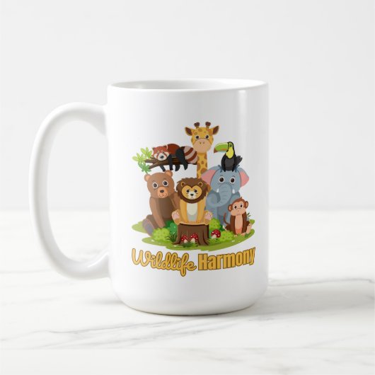 Wildlife Harmony for animal lover Kaffeetasse (Links)