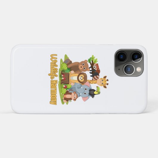 Wildlife Harmony for animal lover phone case (Rückseite (Horizontal))