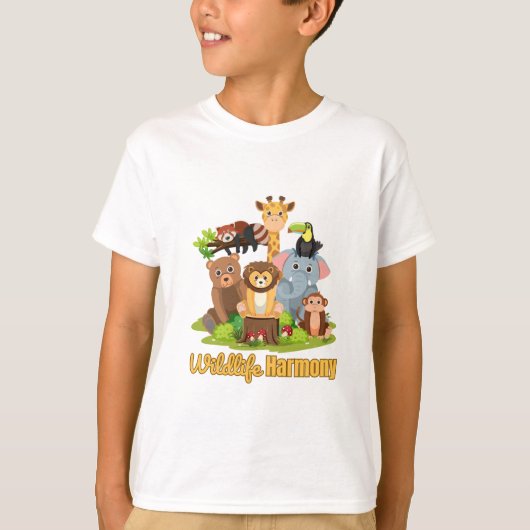 Wildlife Harmony for animal lover T-Shirt (Vorderseite)