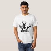 Wildlife-Hirsch-Themendesign T-Shirt (Vorne ganz)