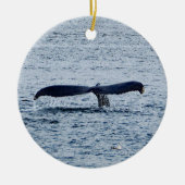 Wildlife Humpback Whale Schwanz Foto Keramik Ornament (Vorne)
