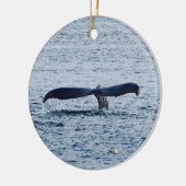 Wildlife Humpback Whale Schwanz Foto Keramik Ornament (Links)