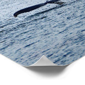 Wildlife Humpback Whale Schwanz Foto Poster (Ecke)