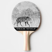 Wildlife illustration Grey Wolf Personalized Tischtennis Schläger (Vorderseite)