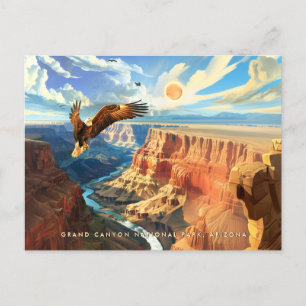 Wildlife im Grand Canyon Nationalpark Vintage Kuns Postkarte