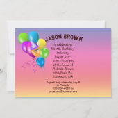 Wildlife Jungle Animals zum Geburtstag einladen Einladung (Rückseite)