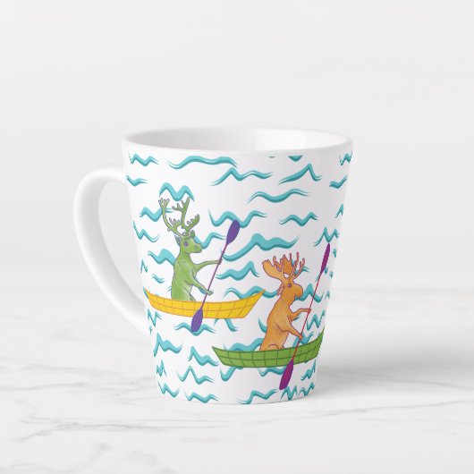 Wildlife Kayakers Milchtasse (Linke Ecke)