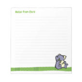 Wildlife Koala Note Pad Notizblock (Vorderseite)
