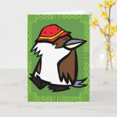 Wildlife Kookaburra Puzzle Grußkarte Karte (Gelbe Blume)